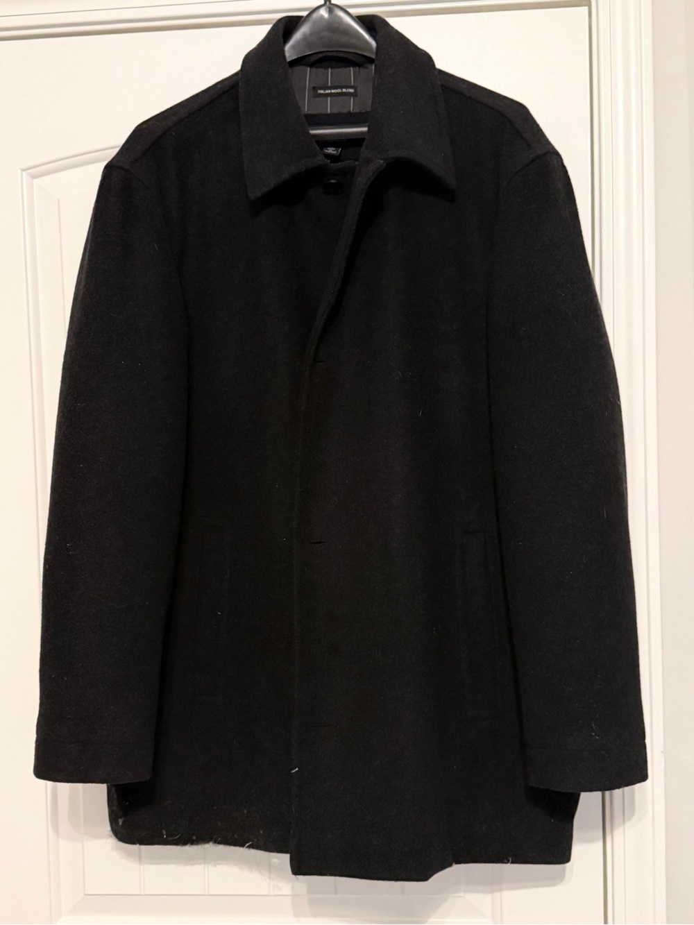 claiborne wool blend car coat 🖤 black overcoat